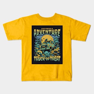 Underworld Adventure, hell's adventure, halloween adventure to the hell, hell's paradise, spooky adventure Kids T-Shirt